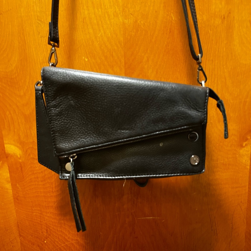 Hammitt Black Leather Crossbody Bag